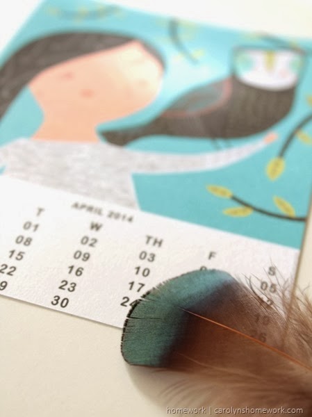 2014 Owl Lovers Calendar via homework | carolynshomework.com