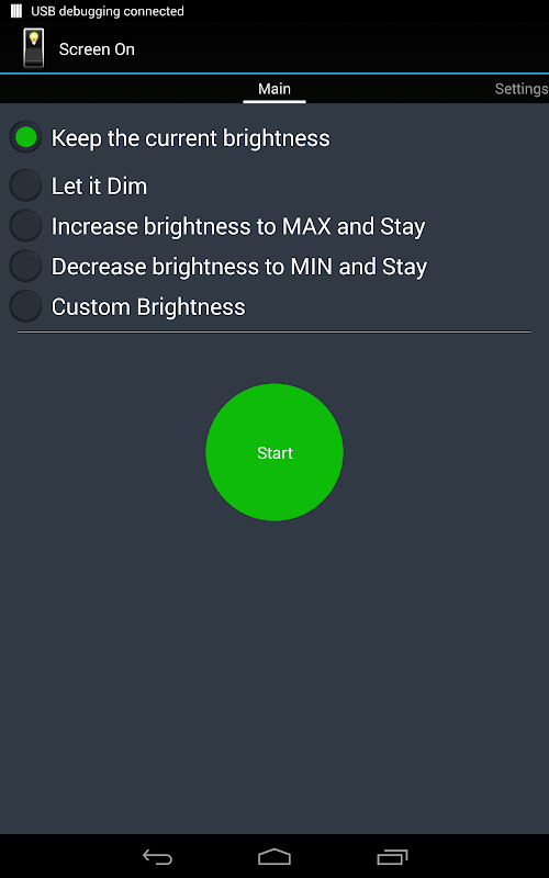 Android application Screen On Full screenshort