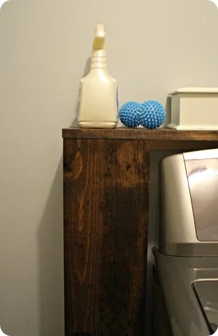 DIY shelf behind washer and dryer | Thrifty Decor Chick | Thrifty DIY ...