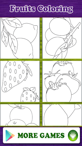 Fruits Coloring Book Game
