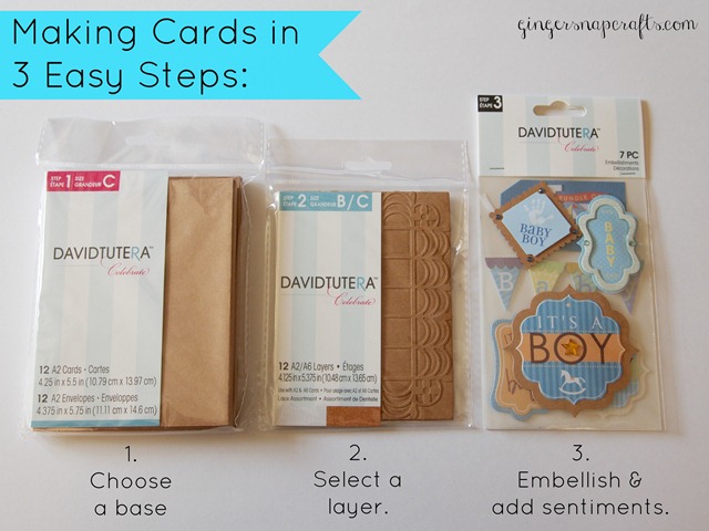 making cards in 3 easy steps with David Tutera