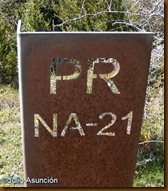 Indicación sendero PR NA-21