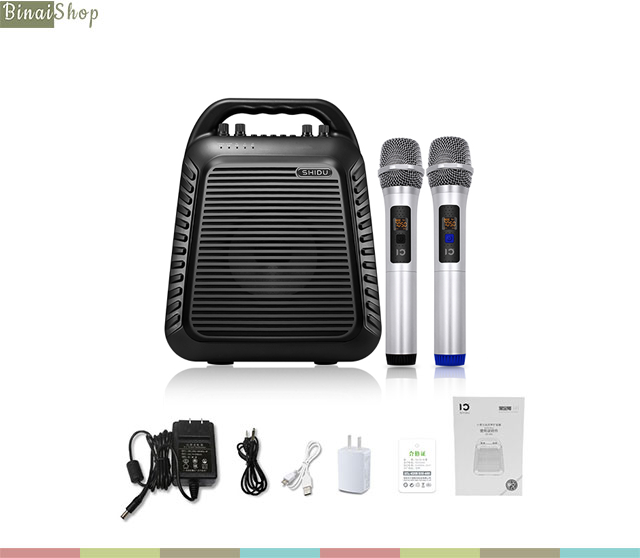 SHIDU SD-S90 Loa kéo,máy trợ giảng 02 micro không dây SHIDU SD-S90 (UHF)