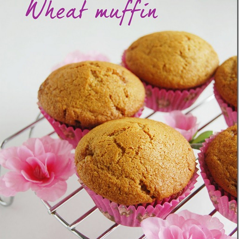 Eggless wheat muffin with jaggery