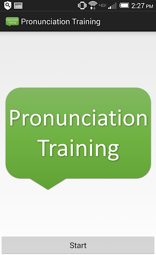 Pronunciation Training