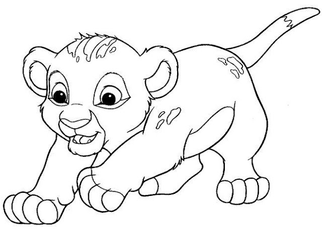 El Rey Leon Dibujos Disney Para Colorear