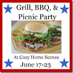 1 BBQ Party Button- For Blog