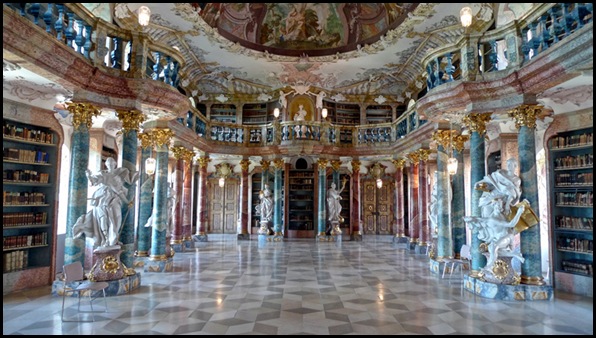 Bibliothèque du Monastère de Wiblingen, Ulm, Allemagne -1
