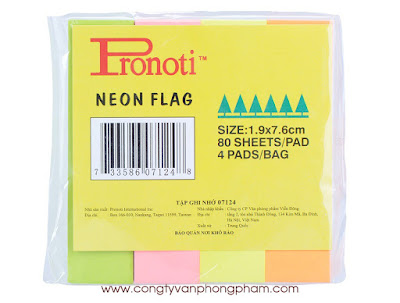 Giấy note Neon Flag của Pronoti