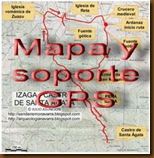 Mapa y soporte GPS -Dolmen de Buluntza