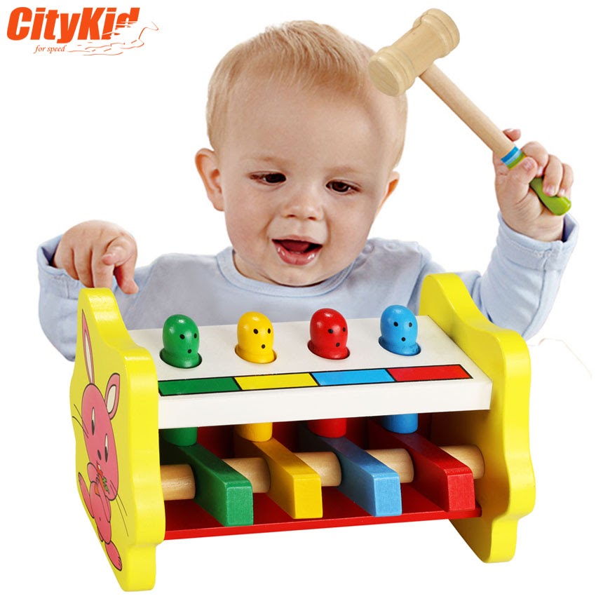 Đồ chơi bằng gỗ cho bé Bộ gõ gỗ cho bé Percussion 02