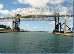 4991 Michigan - Sault Sainte Marie, MI -  St Marys River - Soo Locks Boat Tours - International Bridge