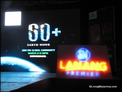 Celebrating Earth Hour 2013 at SM Lanang Premier in Davao