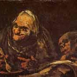 95 - Goya - Dos viejos comiendo sopa