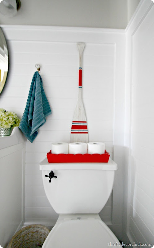 nautical stripes boat oar