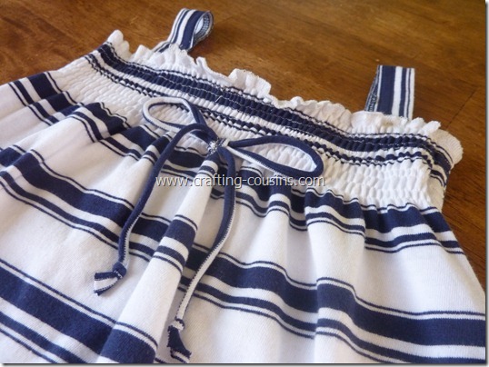 Turn a Tee Shirt Into a Shirred Sundress-tutorial from the Crafty Cousins (9)