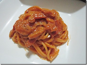 cheesy tomato spaghetti, 240baon