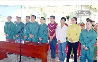 Bình Thuận: Hơn 32 năm tù dành cho người biểu tình ở Phan Rí Cửa trong phiên toà lần thứ năm, ngày 29/11/2018