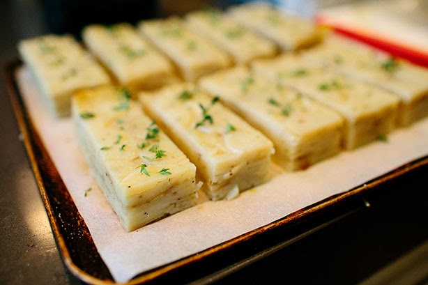 Potato Pave (one of the main course elements), made by Foodish using fresh produce from the Fyshwick Fresh Food Market. HerCanberraDinner114.jpg