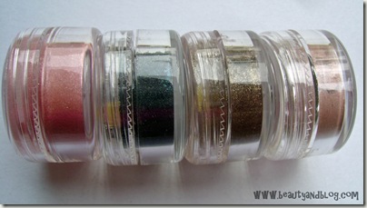 Mattify Sparkling Eye Shadow in Cotton Candy, Twilight, Woodland Fairy, Iced Apricot  Review And Swatch 