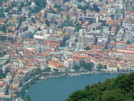 Orase Elvetia: Lugano vazut de sus