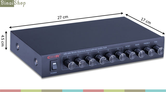 Bộ trộn âm thanh Mixer Ceer AR-606