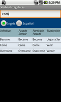 Verbos irregulares APK Screenshot #2