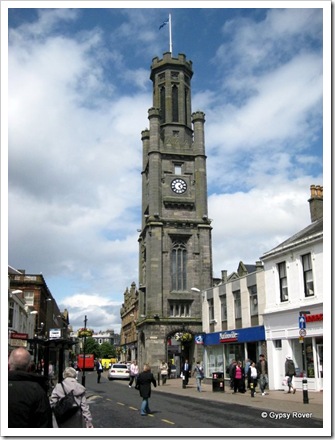 Wallace Tower in the centre of Ayr.