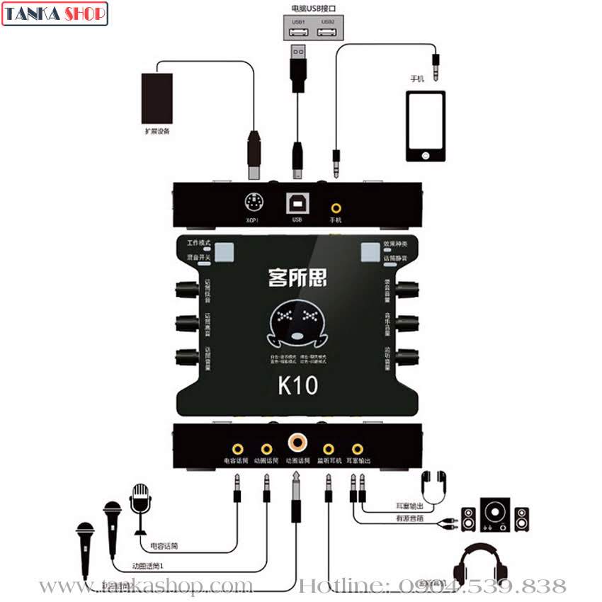 Driver sound card hát online XOX KS108