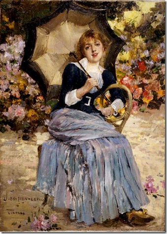 Bastien-Lepage-Jules-Girl with a sunshade
