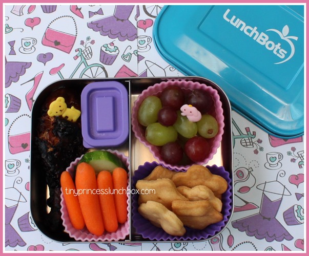 Dinner in our LunchBots! #lunchbots #schoollunchideas #bento