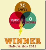NaNoWriMo 2012 Winner Badge