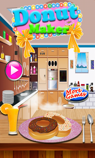 donut maker cooking