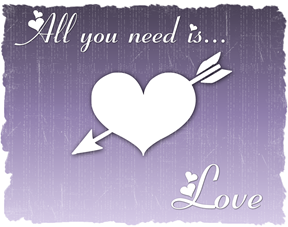 all you need is love red purple 2