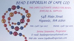 Earrings 8.23.11 Bead Emporium business card
