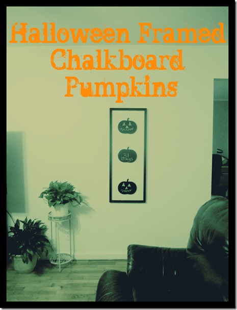 Halloween Framed Chalkboard Pumpkins (Krafty Kat)