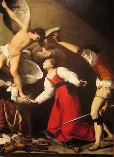 Bức “The Martyrdom of St Cecilia” của họa sĩ Carlo Saraceni vẽ năm 1610, mô tả cảnh Thánh nữ bị bức hại. Bức “The Martyrdom of St Cecilia” của họa sĩ Carlo Saraceni vẽ năm 1610, mô tả cảnh Thánh nữ bị bức hại.