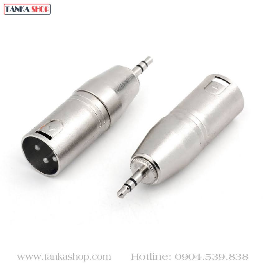 Jack chuyển 3.5 sang XLR đực Jack chuyển 3.5 sang XLR đực