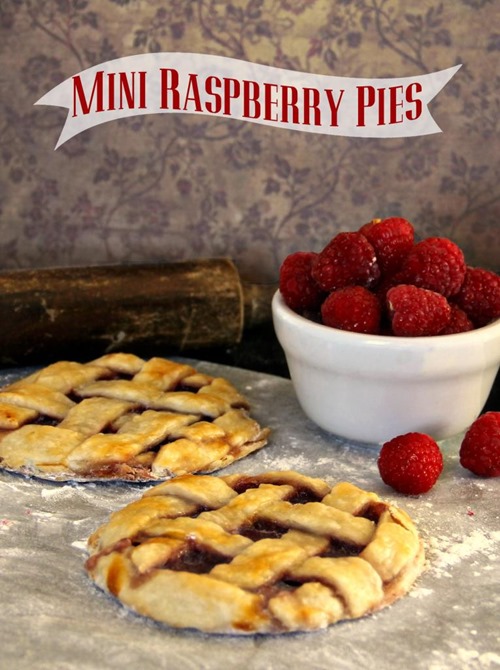 mini raspberry pies