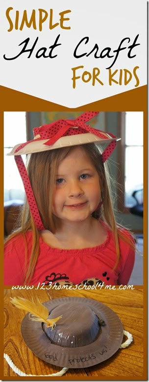 Simple Hat Craft for Kids - Great for H is for Hat, Five in a Row Caps for Sale, or Nehemiah 1-3 Bible Craft Simple Hat Craft for Kids - Great for H is for Hat, Five in a Row Caps for Sale, or Nehemiah 1-3 Bible Craft