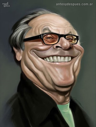 La caricatura de Jack Nicholson