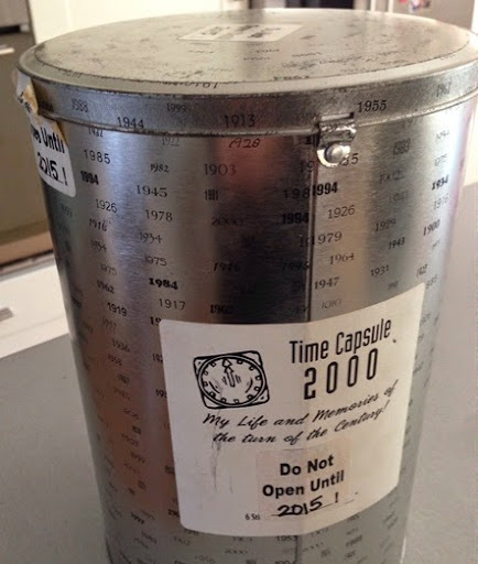 In 1999 we made a time capsule to be opened in 2015. Here's
