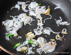 Fry onion,garlic,green chilles DSC_3504