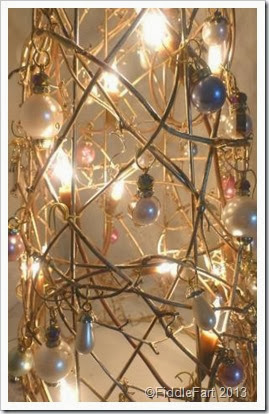 WholePort beads. bejewelled Christmas tree. Dunelm Mill Christmas tree