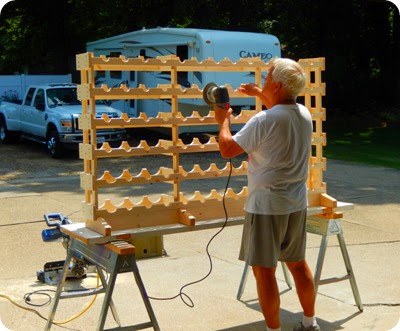 building wine rack