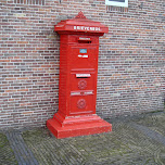 old dutch mailbox - brievenbus in Zaandam, Netherlands 