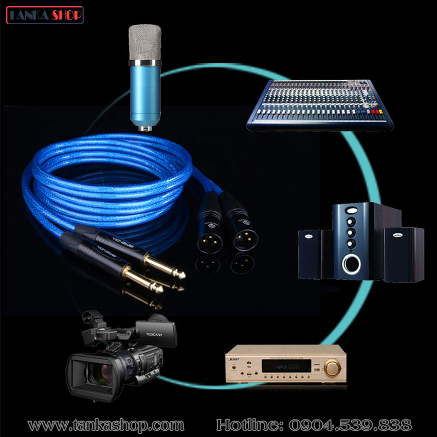 Cáp kết nối micro thu âm với máy ảnh, máy quay