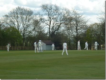 cricket at top of lapworth locks