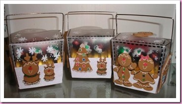 Gingerbread men Takeaway Treat Box