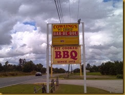 217 Cowlings BBQ Sign